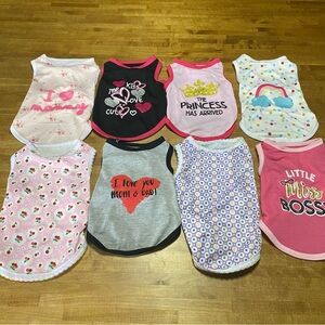 Colorful Dog/cat Shirts Set XS-S